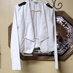 Charlotte Russe white stud blaze jacket
